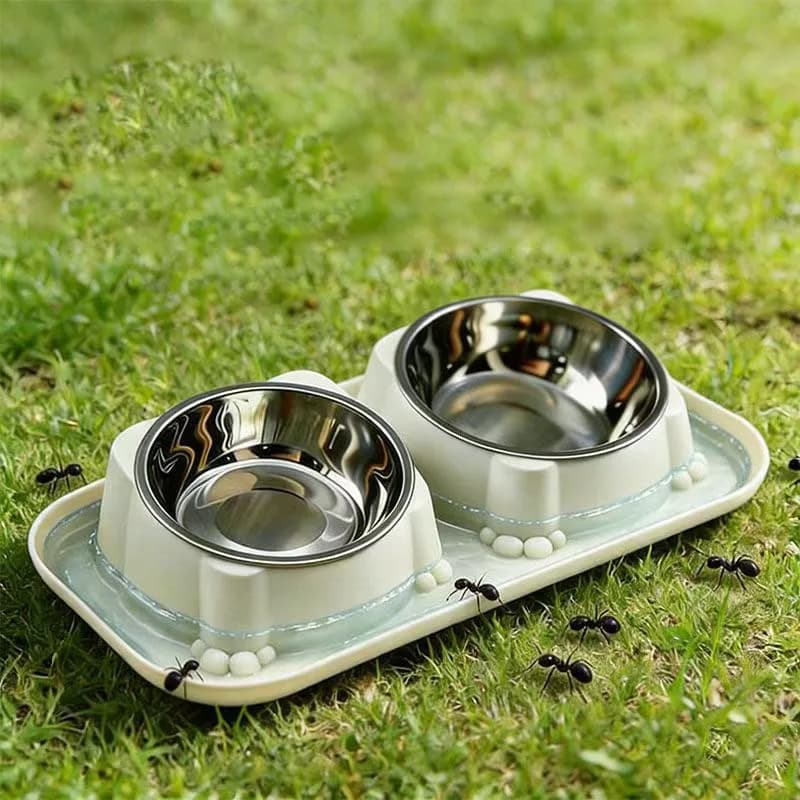 Anti-Ant Pet Bowl Anti-Spill Anti-Tip Non-Slip Feeding Water Bowl for Cat Dog Food Drinking Basin Pet Supplies