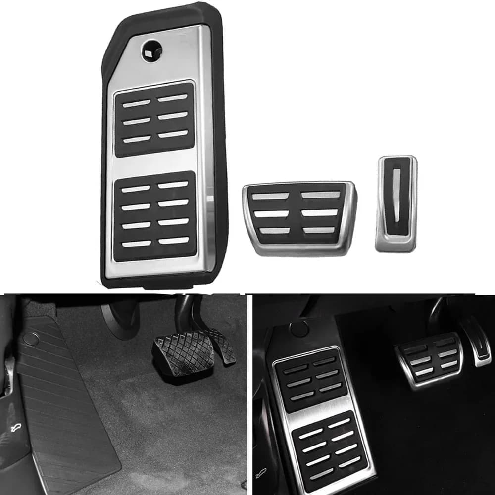Copertura del pedale del poggiapiedi del freno dell'acceleratore a gas per Audi Q7 2017-2024, Q8 Touareg 2019-2024.Cayenne 2020-2024. Accessori Nessun trapano