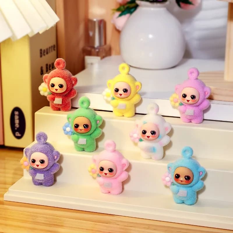 Cute Cartoon Teletubbies Series 8PCS Exquisite Model Toy Creativity Car Tabletop Toys Men and Women Birthday Gift