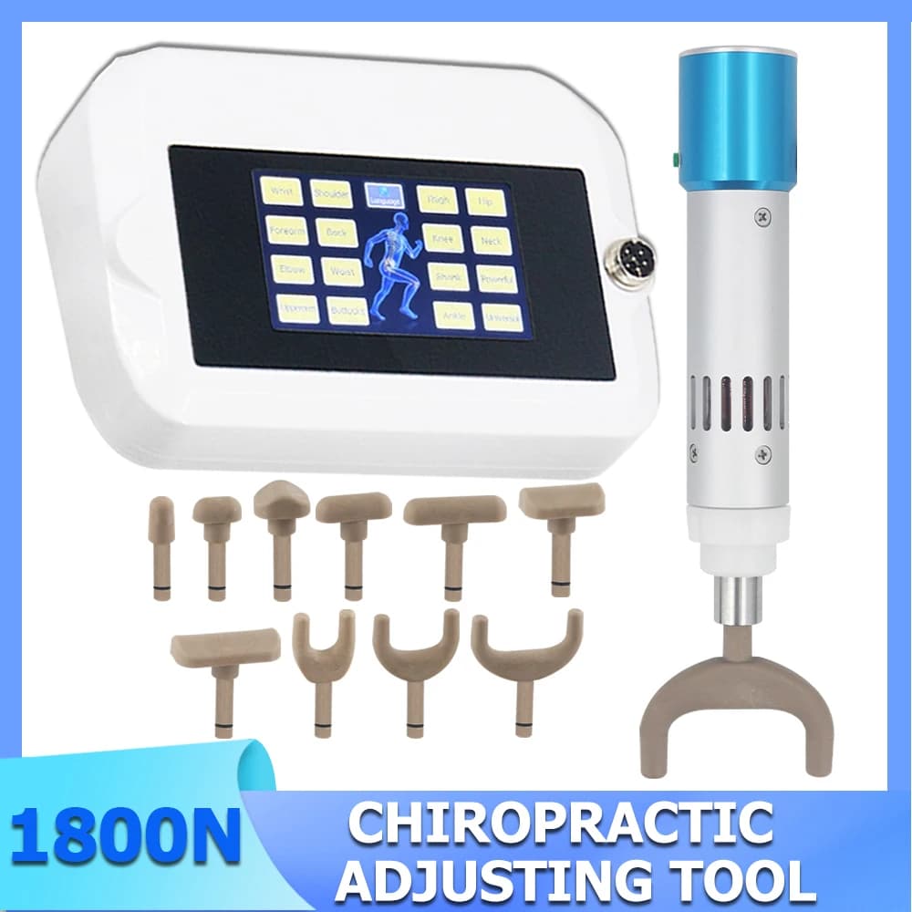 Chiropractic Instrument for Intensive Therapy, Vertebral Column Correction Gun, 1800N Electric Massage for Pain Reduction