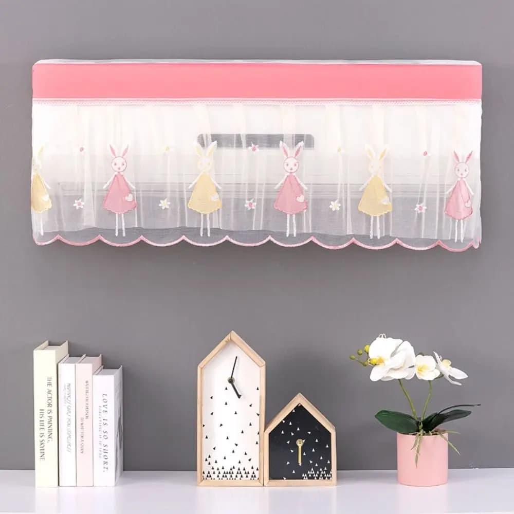 Convenient Wall Mounted Air Conditioner Dust Cover Anti-dust Portable AC Covers Lightweight Washable Windproof Curtain Household