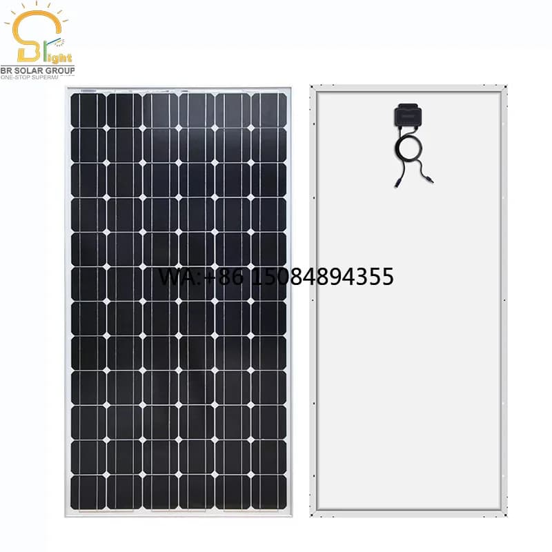 Solar High Efficiency Mono PERC Solar Panels Kit 200W 17% Efficiency 10-Year Warranty for Solar Home Power System