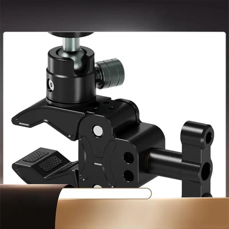 X64A-Sports Camera Forte Morsetto Staffa Giunto Cardanico 1/4 Vite Testa A Sfera Fotografia Giunto Cardanico Artiglio di Granchio In Metallo Multifunzione Universale