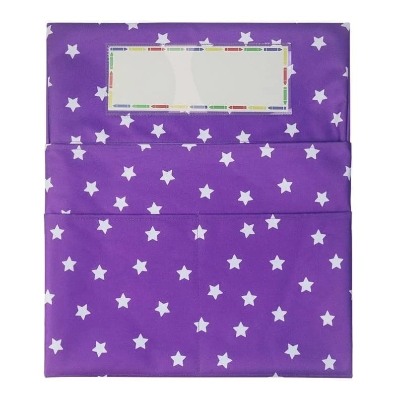 Pocket sedia W89c Pocket della sedia Organizzatore accumulo sedile con slot per etichette per le aule