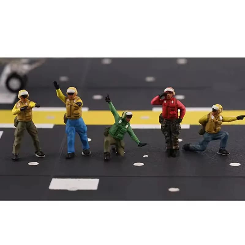 Nuovo modello in scala 1:72 10 pezzi Action Figure US Navy Portaerei Manipolazione a terra Uomini di lavoro Bambola Accessorio scena fai da te