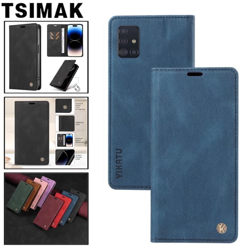 Leather Case For Samsung Galaxy A51 A71 A21 A21S A31 A41 A10 A20 A30 A40 A50 A70 A10S A20S A30S A50S Flip Wallet Phone Cover