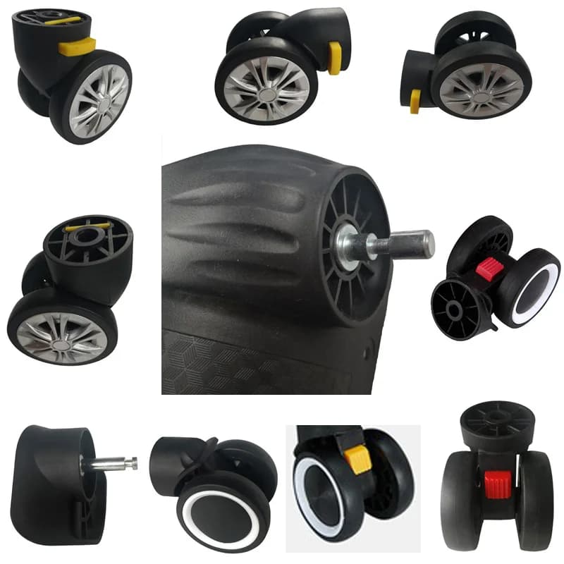 Detachable Luggage Wheel Accessories Universal Wheel Suitcase Travel Bag Slide Wheel Replacement Password Box Wheel