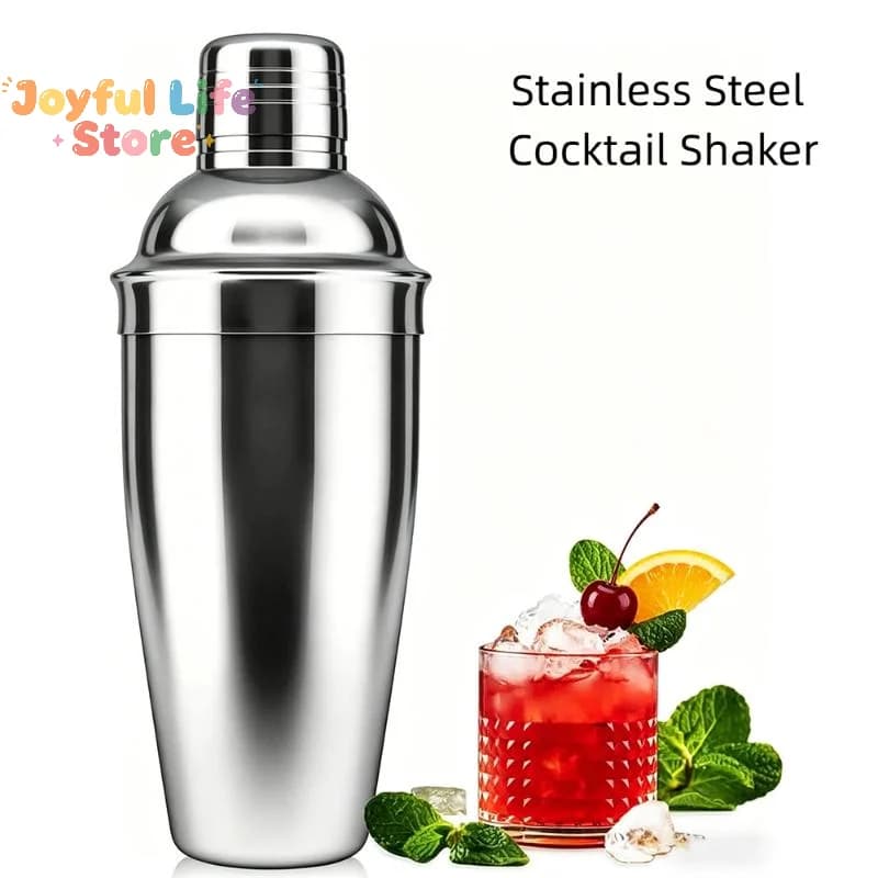 1Pcs Wine Martini Shaker Stainless Steel Cocktail Shaker For Bartender Drink Party Bar Tools 250ML/350ML/550ML/750ML