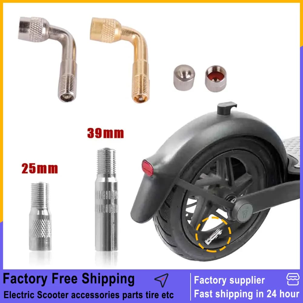 Per Xiaomi M365 1S Pro Pro2 /Ninebot Max G30 Scooter Elettrico Estensione estendere Valvola Dell'aria Motore Gonfiabile Ugello Aria Accessori