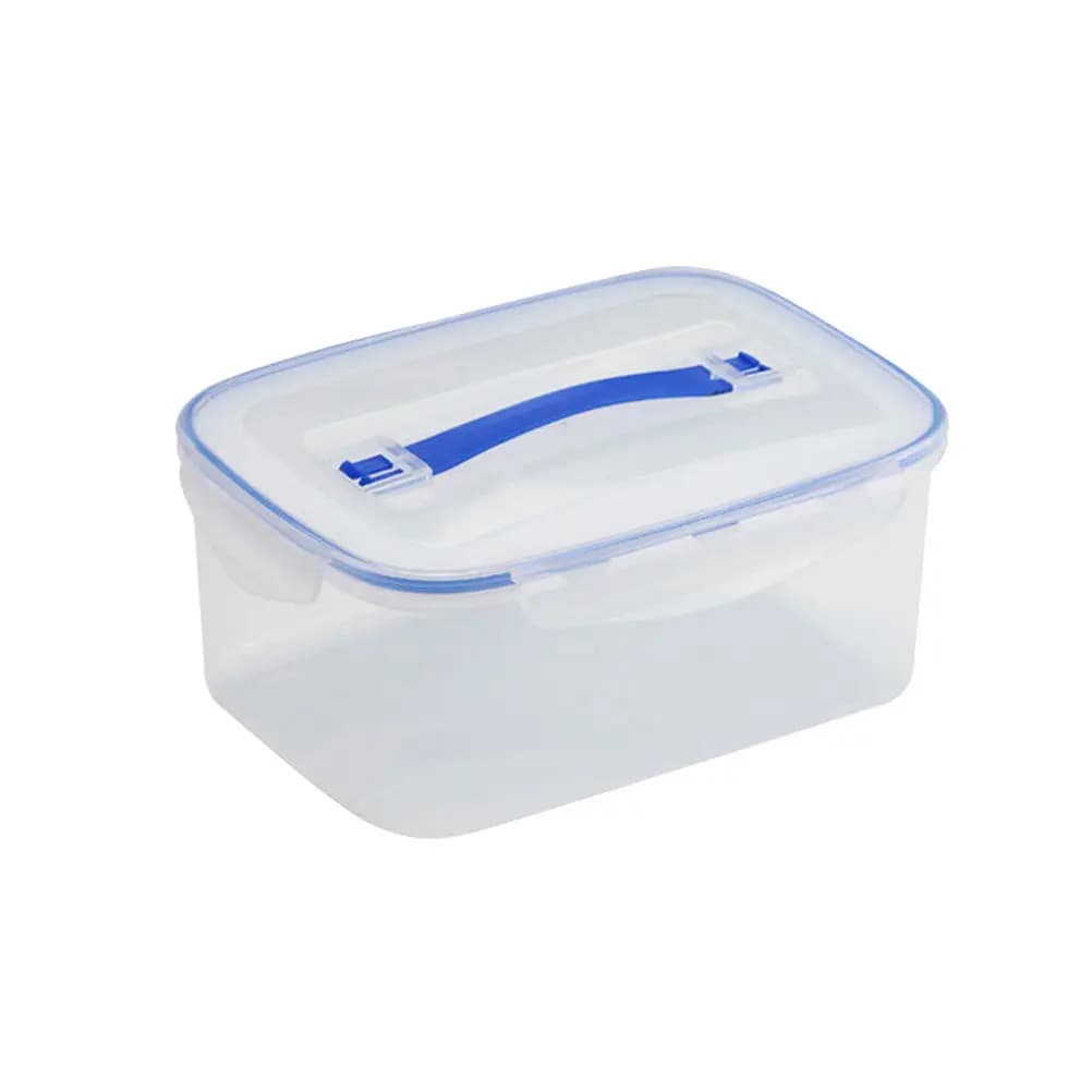 Airtight Container for Food 2400ml, Sealed Portable Storage Box, Kitchen Container with Plastic Handle