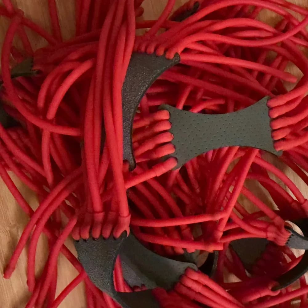 10pcs Powerful Shooting Slingshot Natural Latex Rubber Tube Band Catapult Elastic Equipment High Elastic Tubing Band