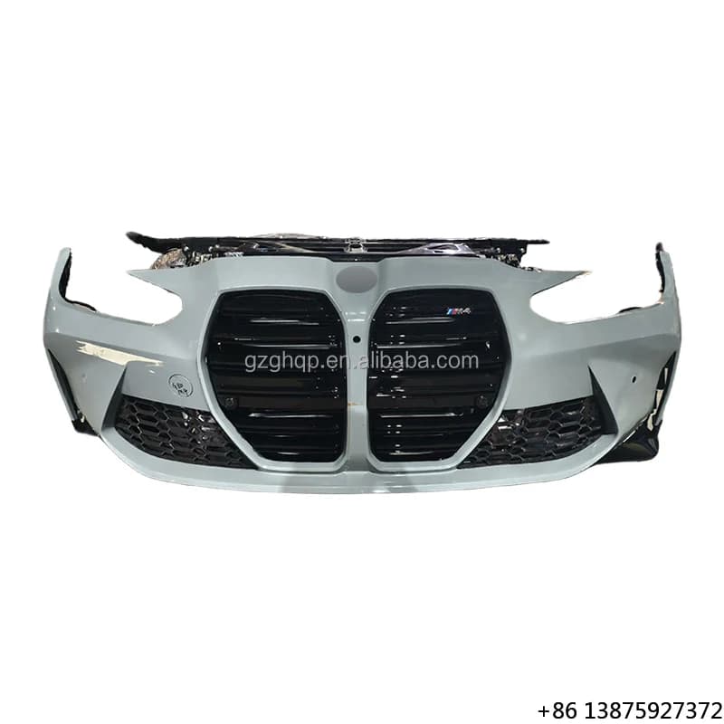 Original Car Front Bumper Kit with Radiator and Headlights Suitable for M3 M4 G80 G82 Front Bumper Assembly