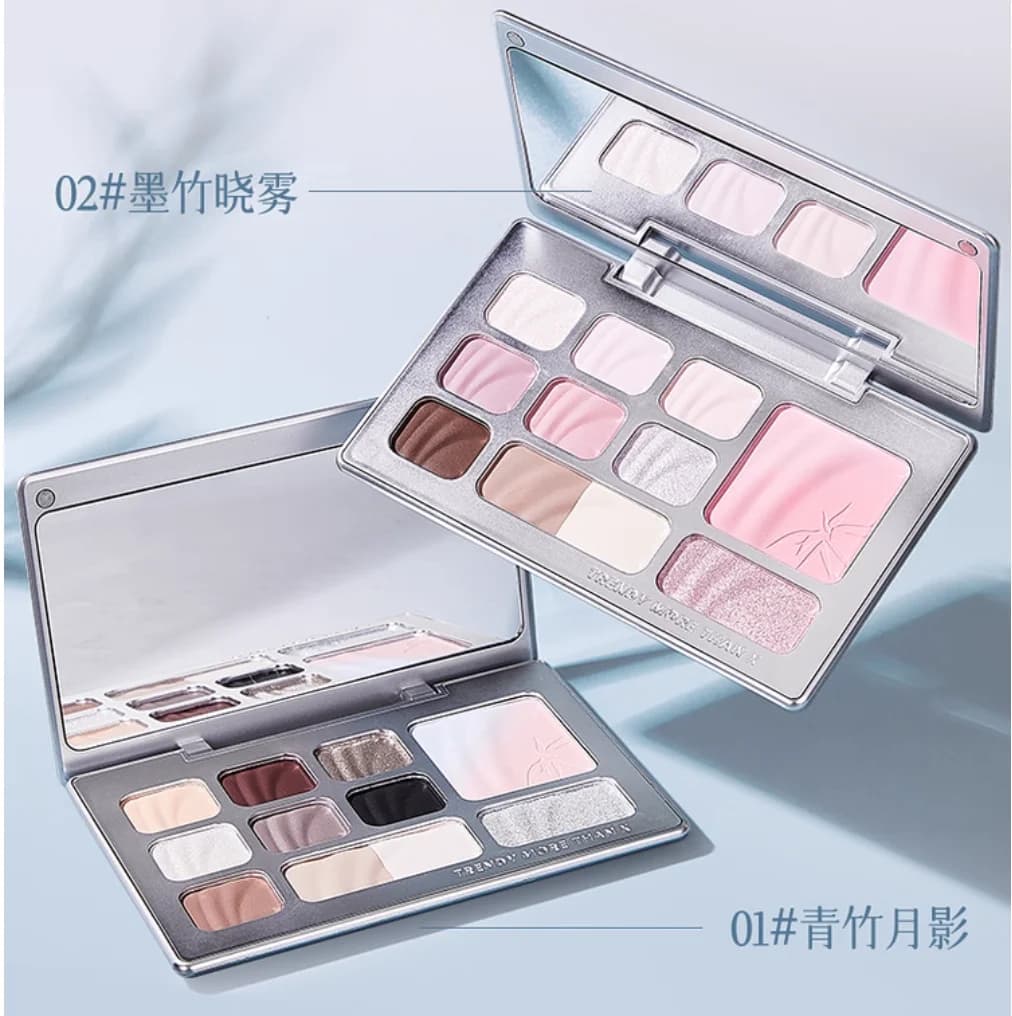 TMOX Bamboo Shadow Ombretto a dieci colori Tavolozza integrata Matte Satin Shimmer Cosmetici per il trucco del viso