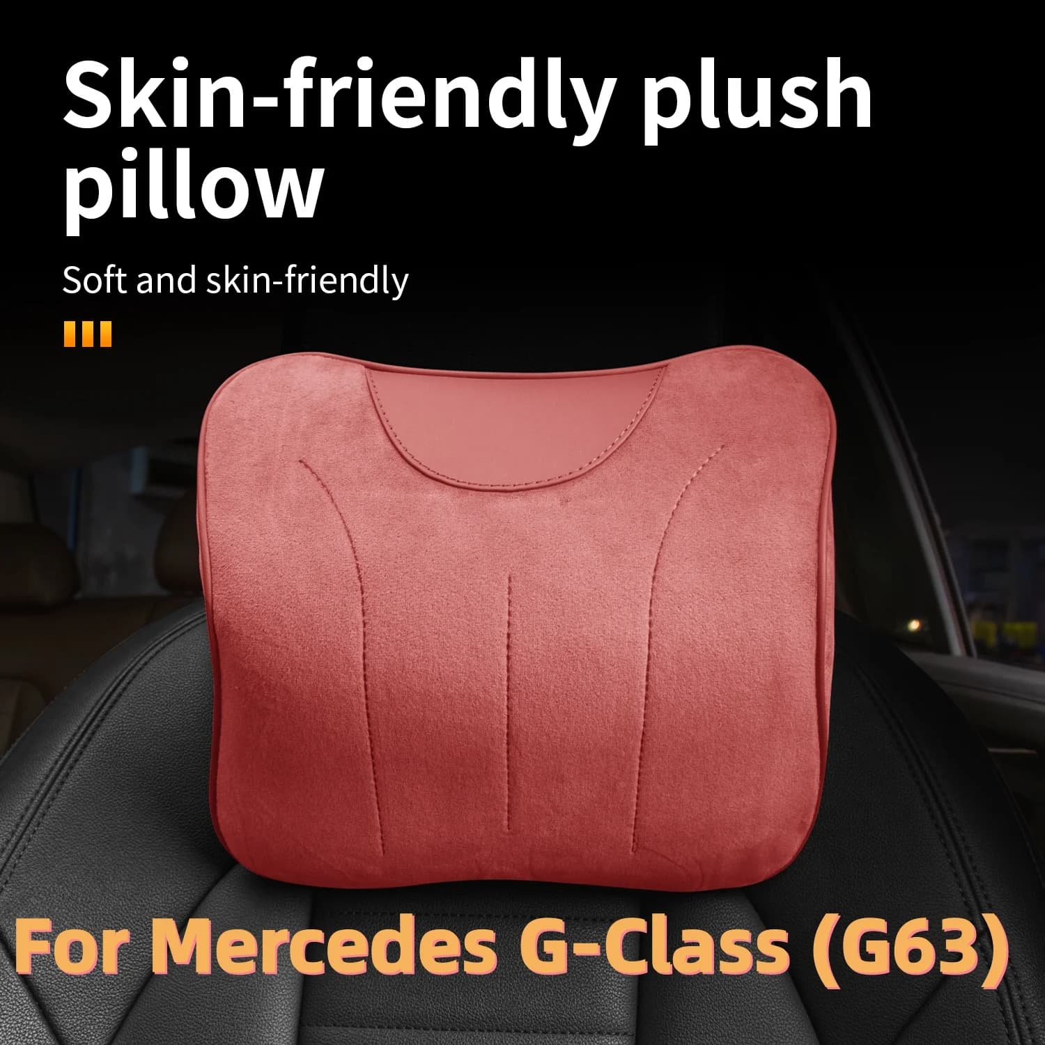 Per Mercedes Classe G (G63) 1 Pezzo Cuscino Poggiatesta Ultra Morbido Regolabile per Auto, Supporto per la Testa, Accessorio Auto Comodo per Viaggi