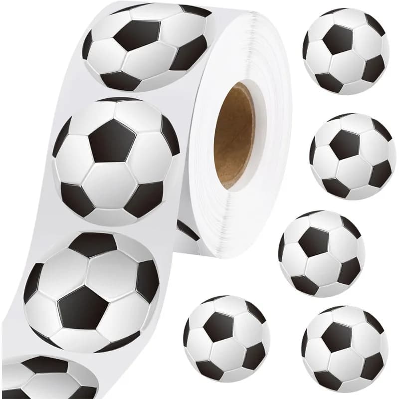 Adesivi da calcio Modelli di palline sportive Adesivi per bambini Imballaggio Sigillatura Note adesive Etichette Fan Giochi Feste Feste