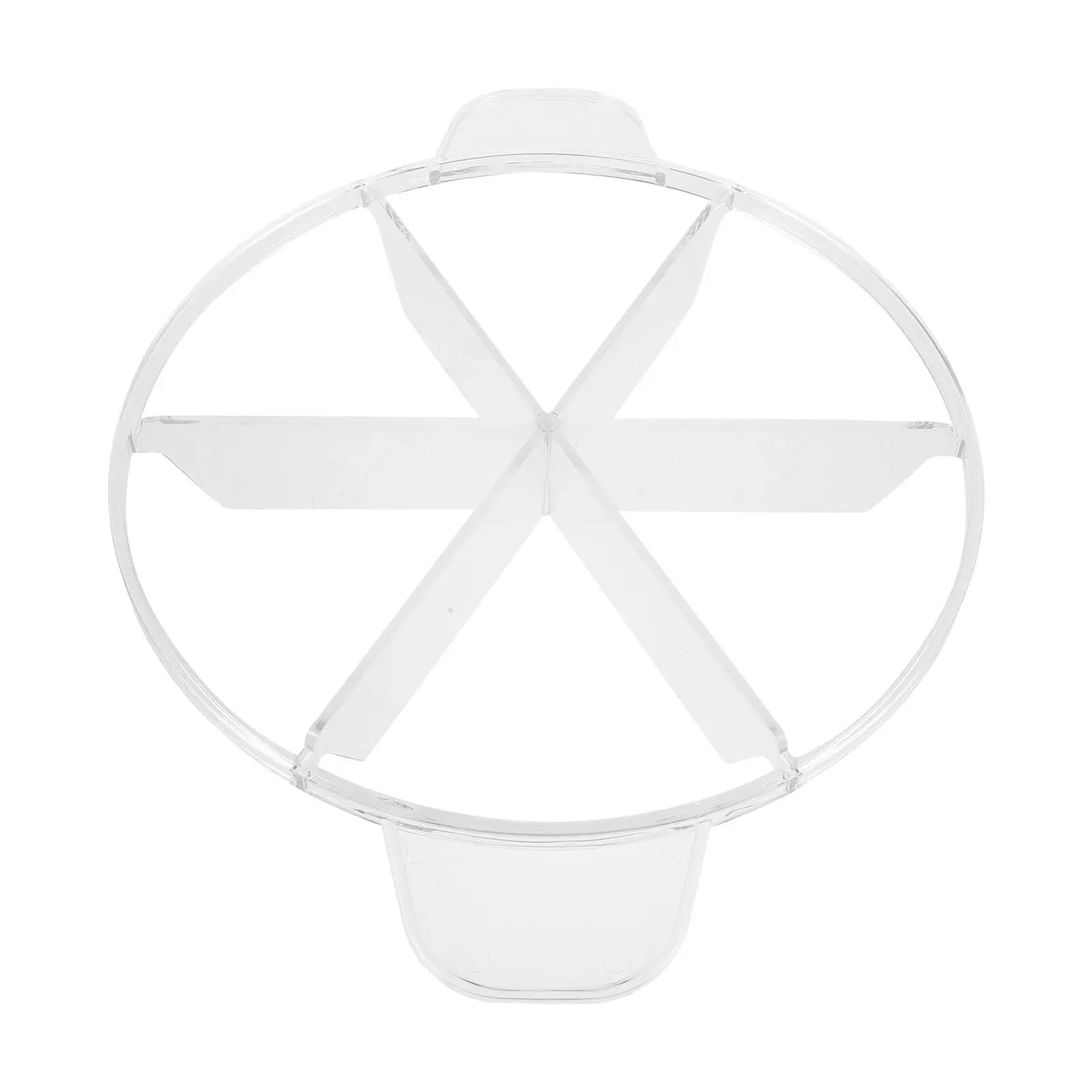 Pie 6-Cut Cutter Manual Pizza Divider Rust-Proof Pc Blade Side Handle for Commercial Baking Cake Equal Slices Pastry Divider