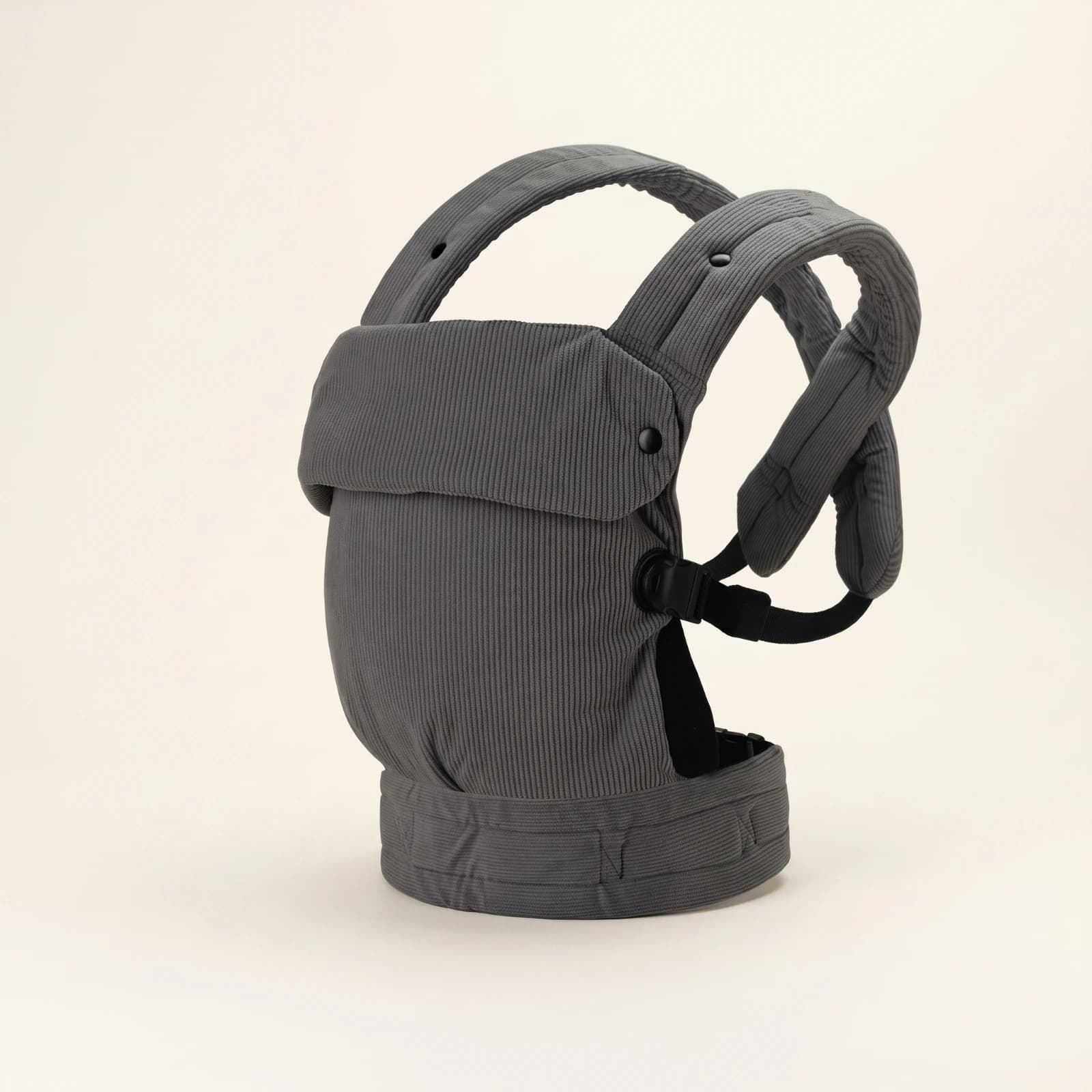 Corduroy Baby Carrier Hands-Unrestricted Baby Carrier with Waist Belt Adjustable Soft for Parents, Daily Walks, Travel