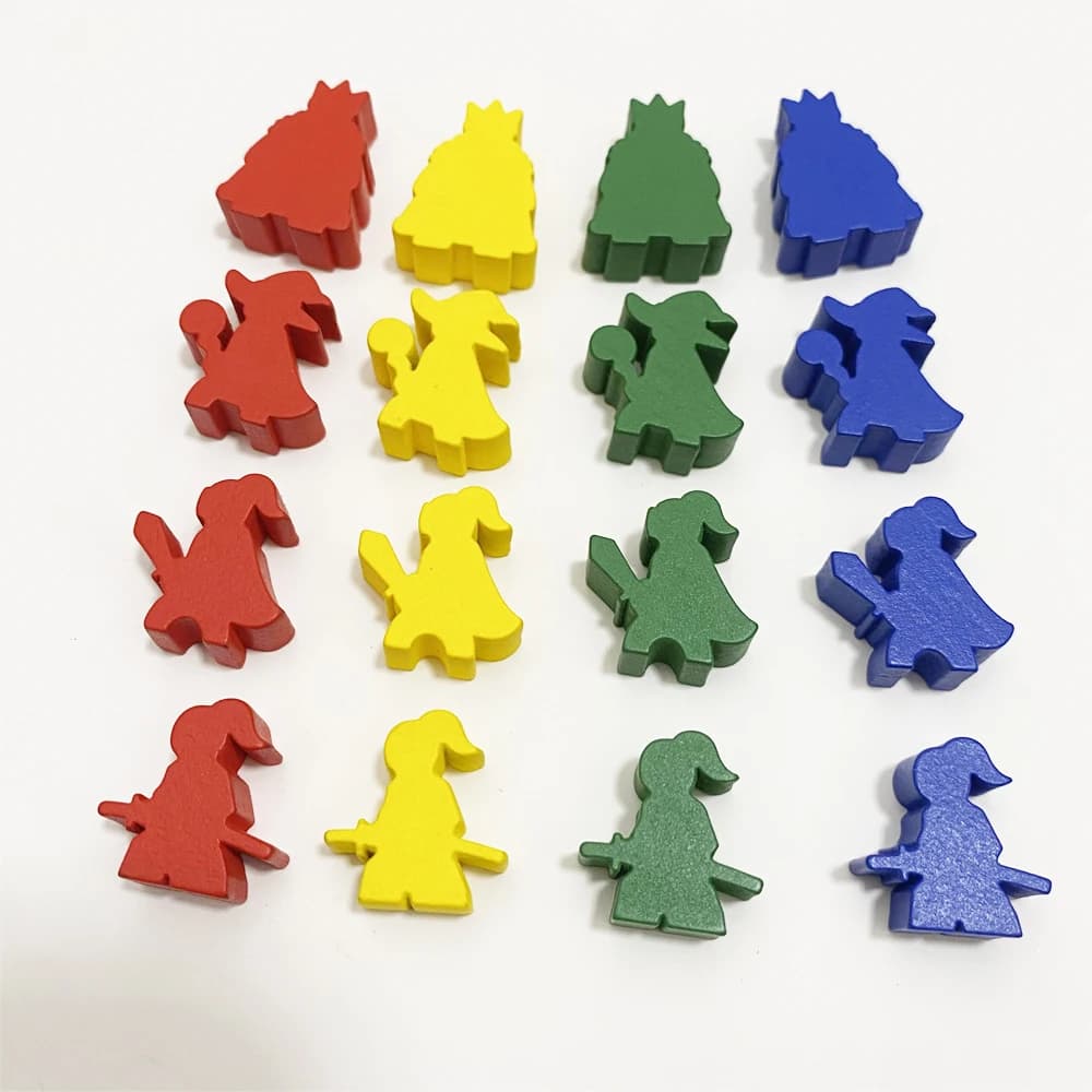 10 pz/set scacchi umanoidi in legno King/Master/spadaccino accessori per giochi da tavolo
