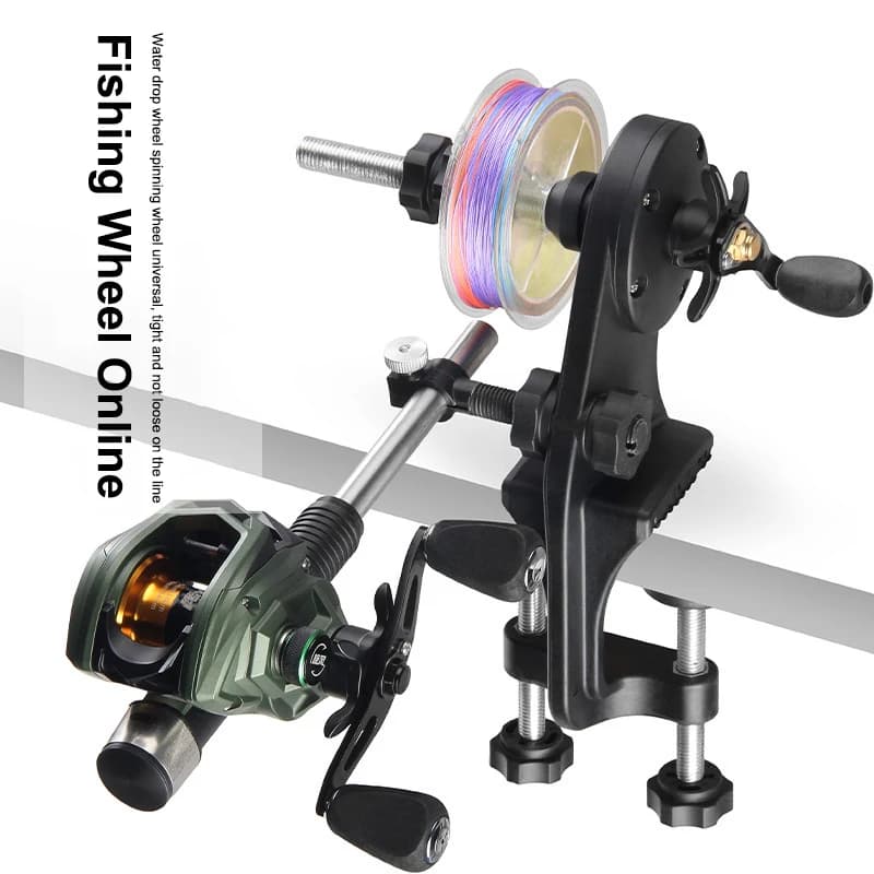 Adjustable Outdoor Fishing Line Winder with Table Clamp, Spooler and Non-slip Reciprocating Wire Winding Reclaimer
