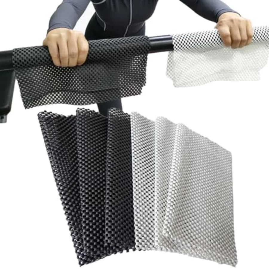 6Pcs Cuttable Pilates Non Slip Mat, Unisex Anti Skid Pilates Reformer Mat, Anti Slip Hand Workout Pads, for Yoga, Pull-Up Bar,