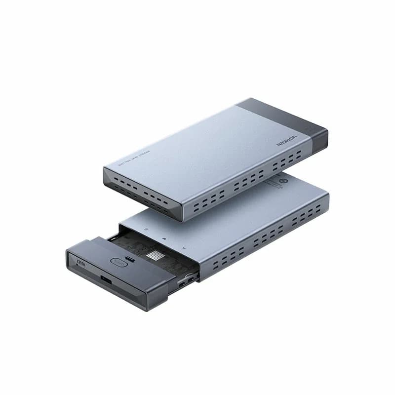 UGREEN M.2 SATA RAID Enclosure External Hard Drive Dock Support RAID Function for SSD HDD Data Storage