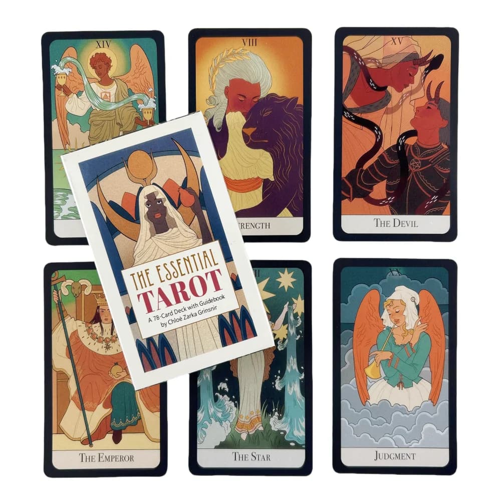 Le Carte dei Tarocchi Essenziali: Edizione Divinazione Oracle English Visions da 78 Carte, Gioco da Tavolo