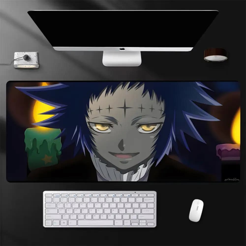 Tappetino per mouse D.Gray-man, tappetino per mouse grande da gioco, tappetino per tastiera e scrivania con bordi rinforzati