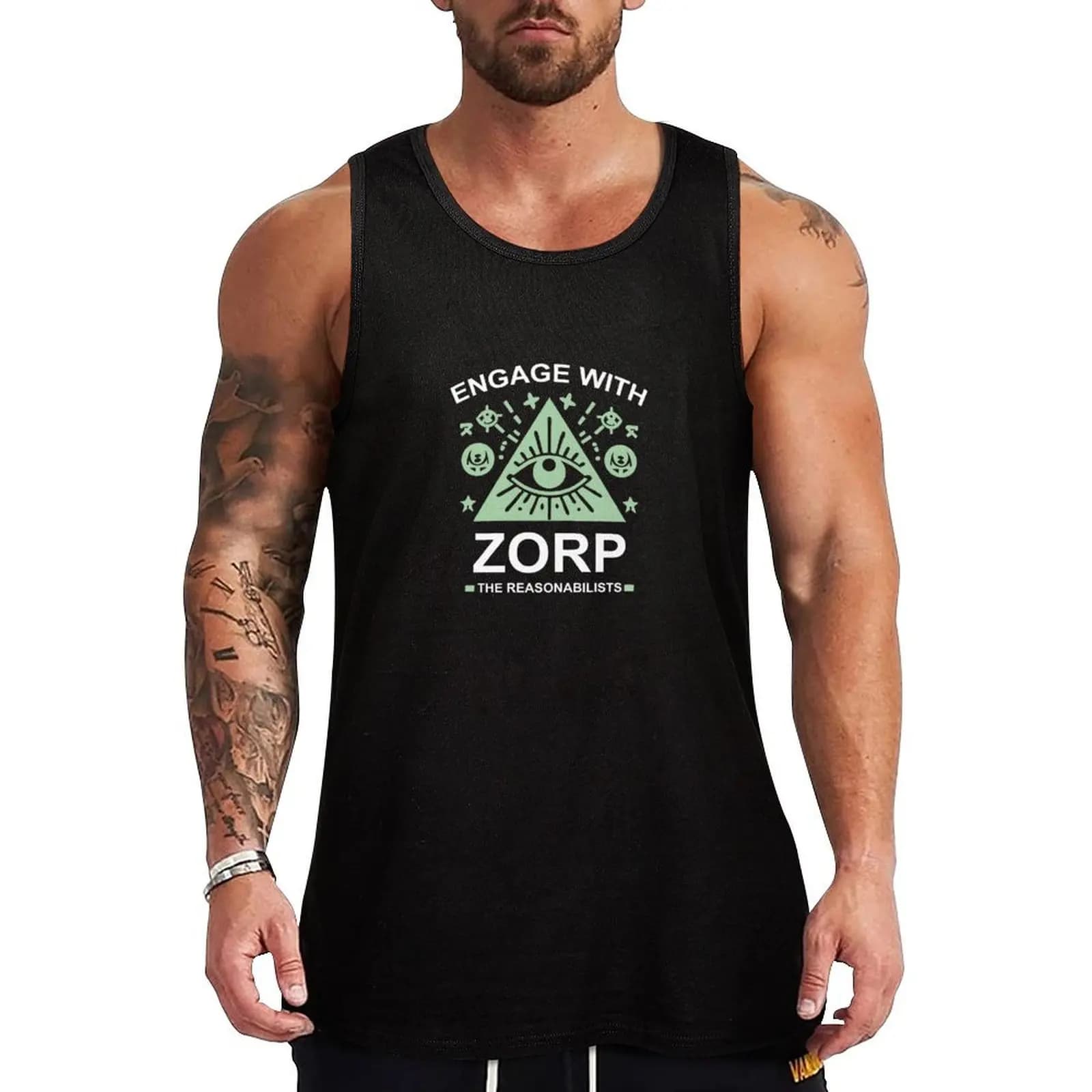 Canotta Engage With Zorp Parks & Rec ad asciugatura rapida per corsa, jogging e abbigliamento sportivo