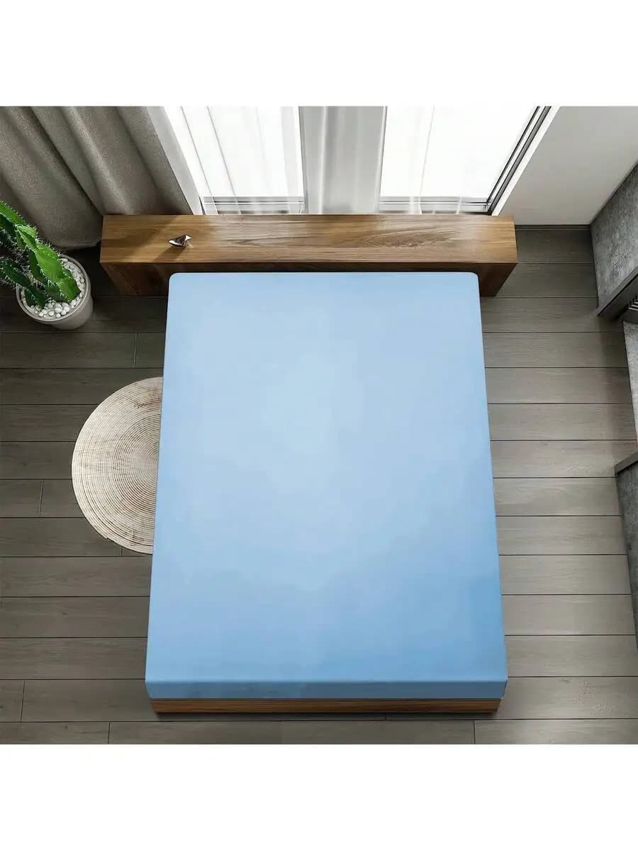 1 Pezzo Coprimaterasso Elasticizzato 5x7FT per Letto Matrimoniale, Antiscivolo, in Morbida Microfibra