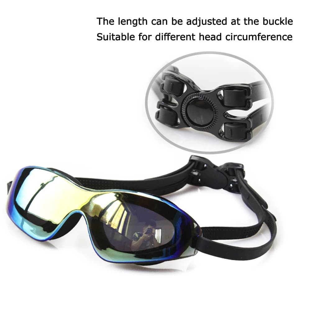 Professional swimming glasses Anti-snatch galvanic sub glasses Sports glasses Adjustable swimming glasses for women Men Young Kids