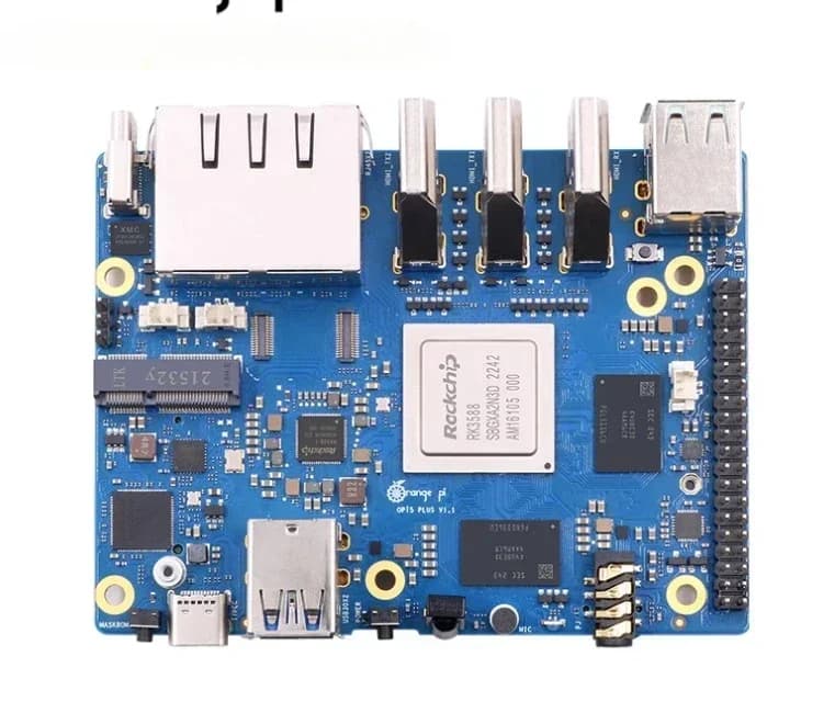 5 Plus 32GB di RAM Computer a scheda singola RK3588 Modulo PCIE esterno Wifi6.0 + BT5.0 SSD Arancione Pi5 Plus Run Android Debian