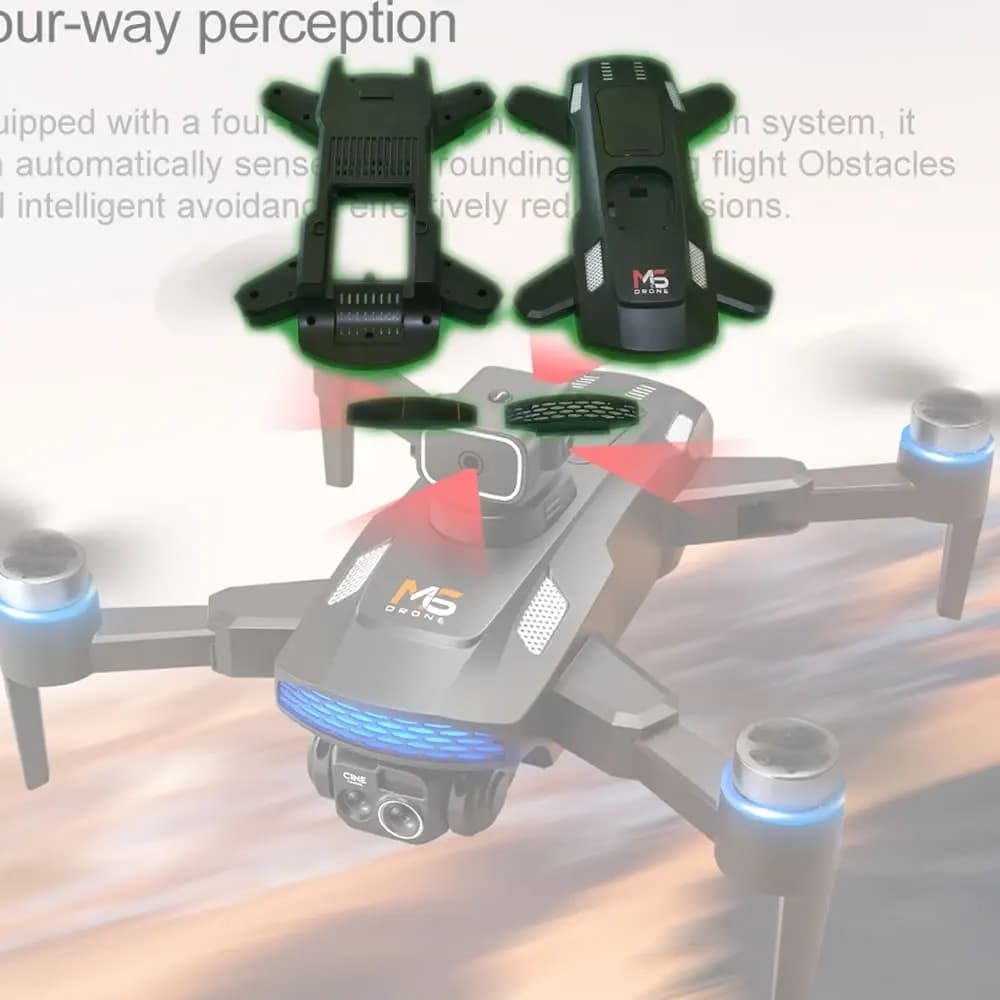Scocca per Drone M6 con Telecamera HD Professionale, WiFi FPV, Video UAV con Schermo, Telecomando RC Quadricottero