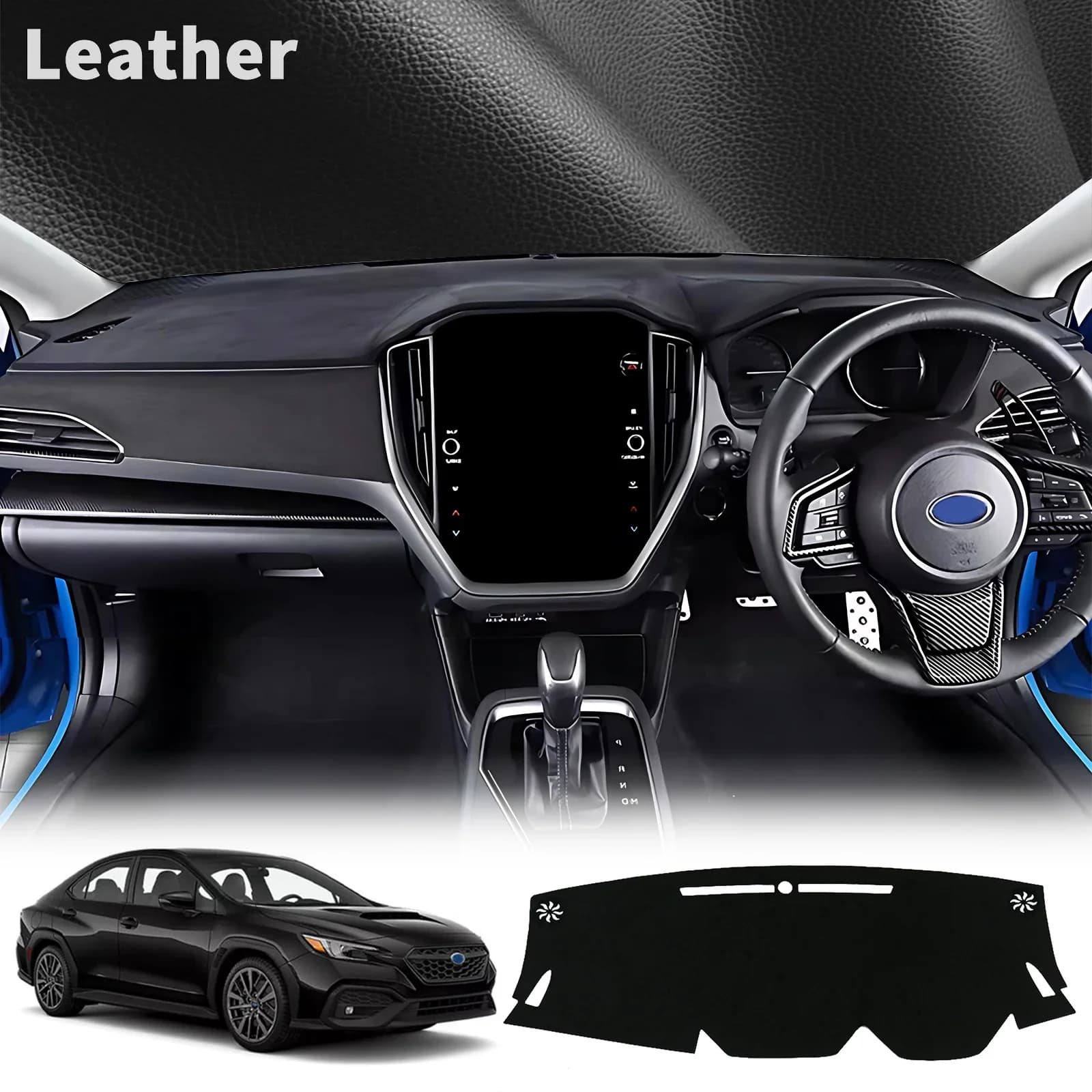 Tappetino Copri Cruscotto per Subaru WRX 2022-2025, Accessori Antiscivolo e Parasole