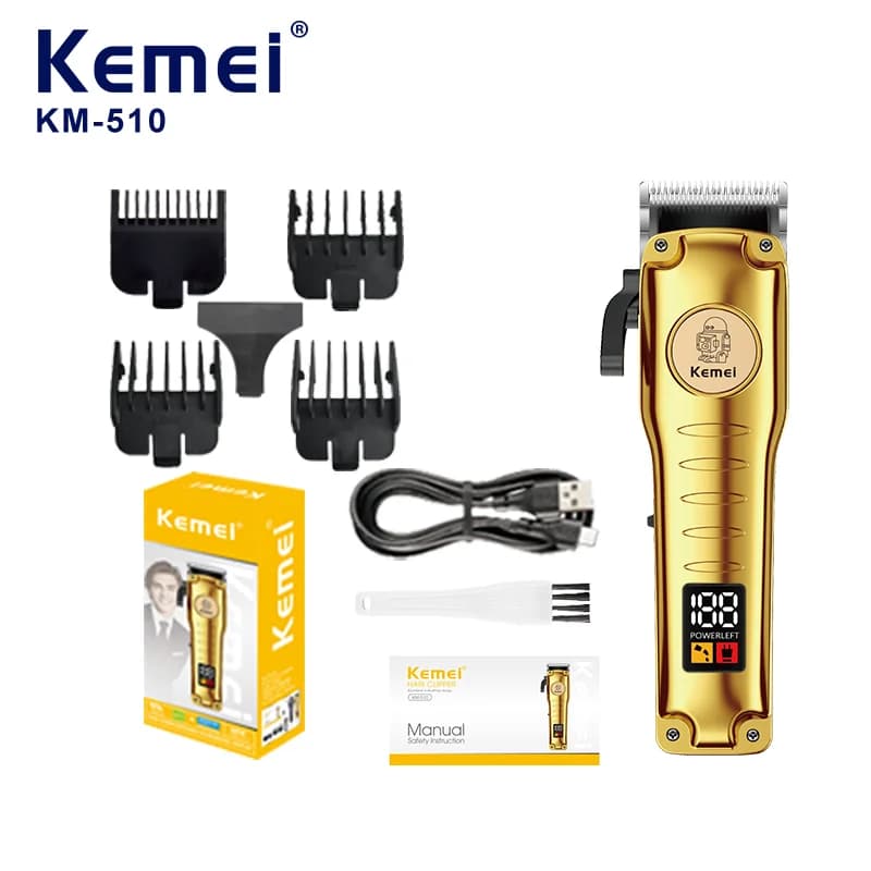 Kemei 510 Men's Portable Travel Electric Haircuts Wireless Rechargeable Haircuts Barba/Tagliacapelli
