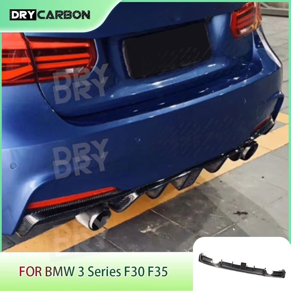 Diffusore Posteriore in Fibra di Carbonio per BMW Serie 3 F30 F35 318i 320i 328i 335i 340i M Sport 2012-2018 FRP