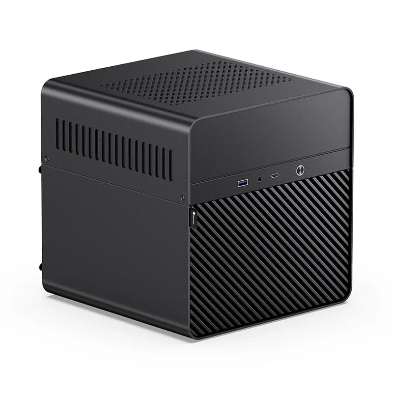 Chassis JONSBO N2 ITX per NAS Server, Storage Domestico, Multi-Posizione Disco Rigido, Hot Plug, Mini Scheda Madre PC, Computer in Alluminio