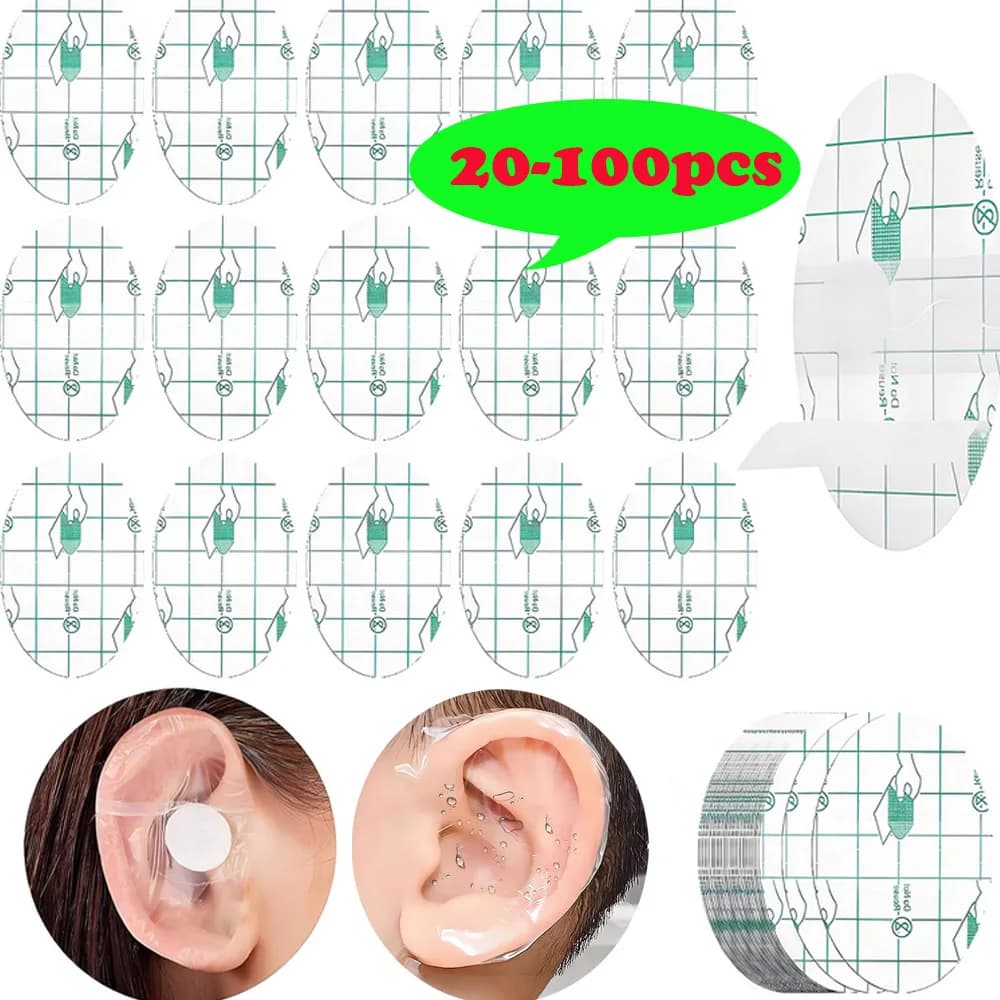 20-100 pieces waterproof ear protection for baby adult baby cover caps for swimming disposable ear stickers cover for swimming ear paste for ear