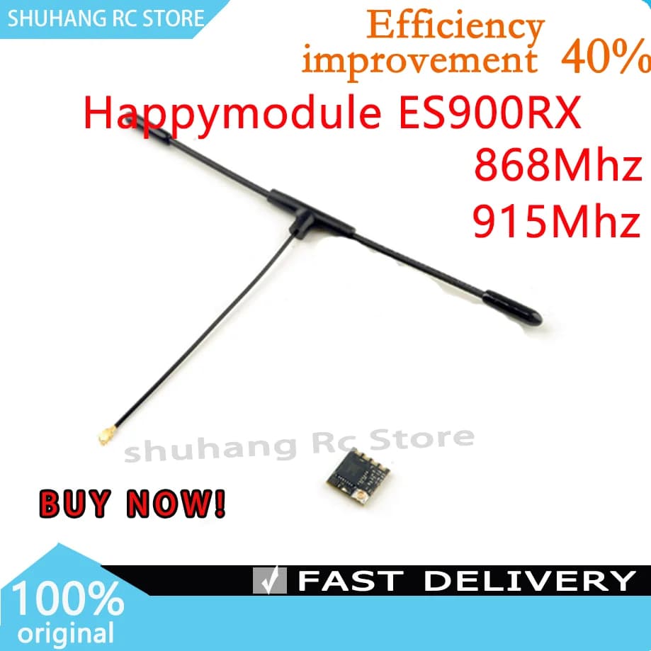 HappyModel ES900RX Receiver 915Mhz/868Mhz 5V Return Power 50mW Lightweight for RC Airline FPV Long-Ray Drive FAI Parts FROM TE