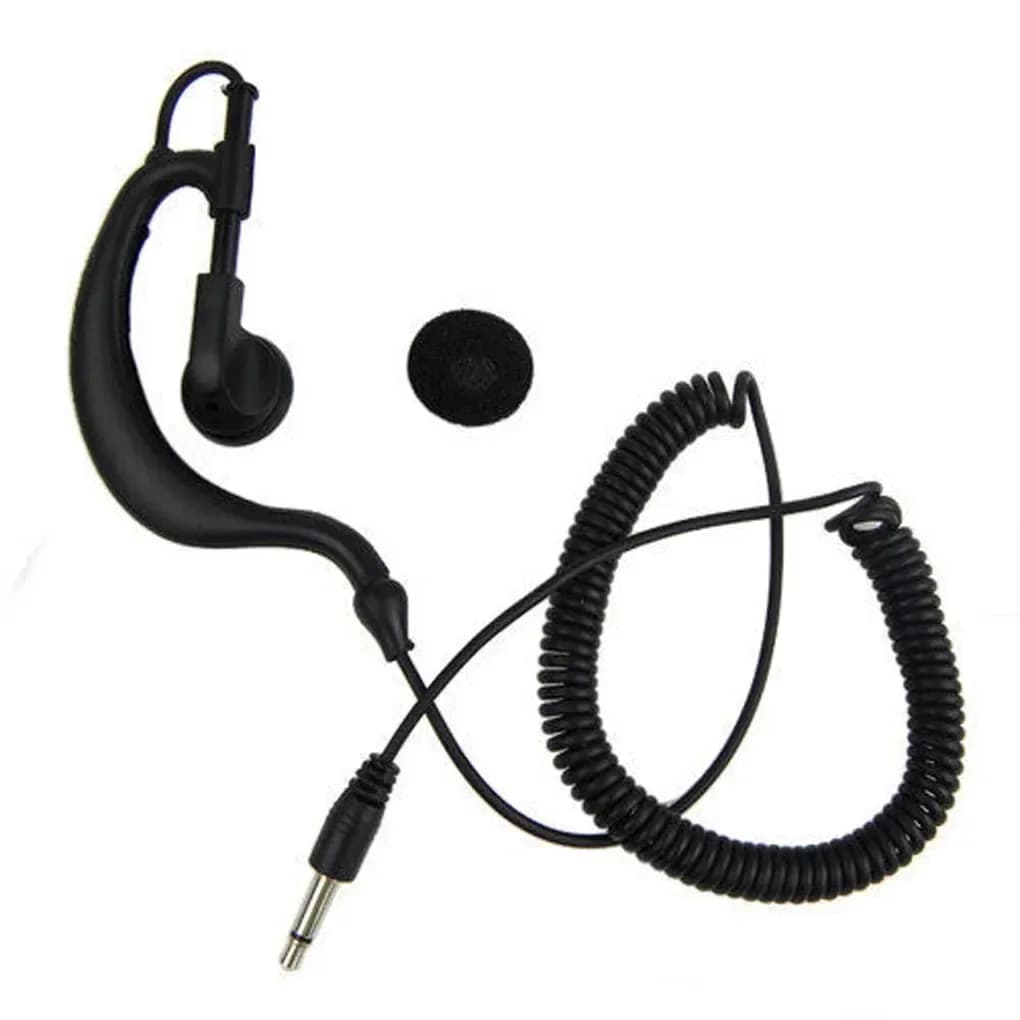 Auricolare per ascoltare con tubo d'aria da 3,5 mm - Auricolare stereo in-ear cablato per walkie-talkie/radio bidirezionale, MP3 e smartphone