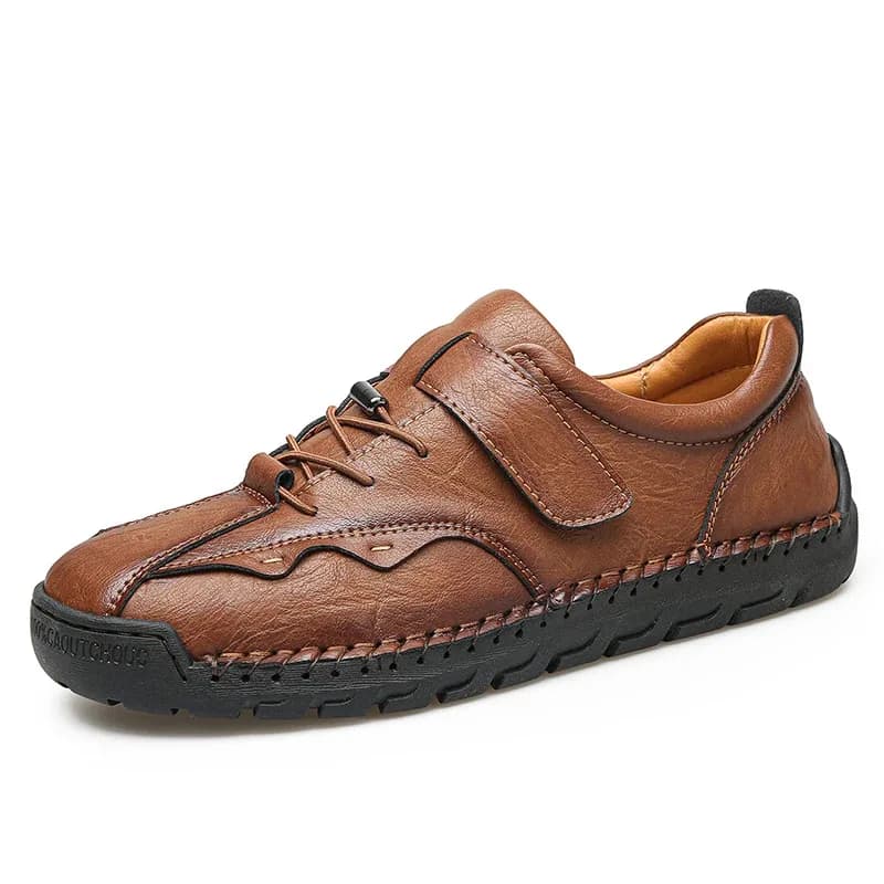 Scarpe Casual da Uomo in Pelle di Vacchetta 100%: Design Sportivo, Scarpe Traspiranti in Pelle, Stivaletti da Uomo, per Esterni