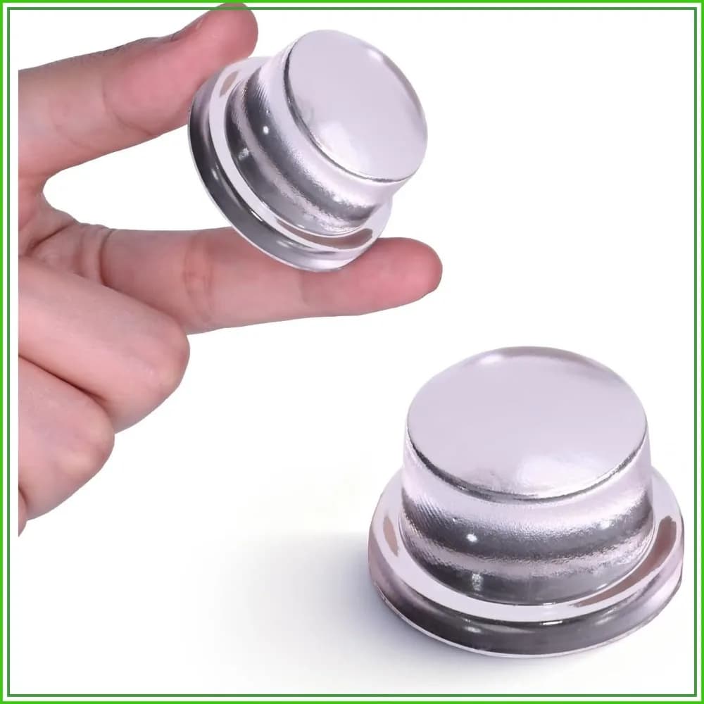 Upgraded Door Bumper 1.5" Clear Silicone | Self-Adhesive Door Knob Wall Protector | Large Rubber Door Stops for Wall Protection & Noise Reduction | 2 Pack