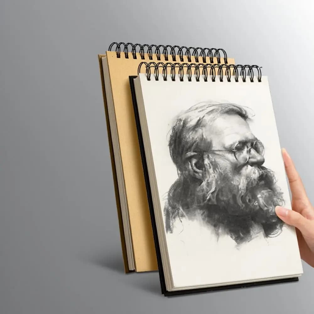 Art Drawing Notebook Thickened Paper Sketchbook Kraft Black Card For Professional Sketching Painting Craft Supplies