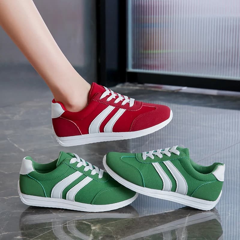 2025 Spring New Lace Up Women's Sports Shoes Plus Size Woman Sneakers Mixed Colors Female Fashion Versatile Flat Casual Sneaker