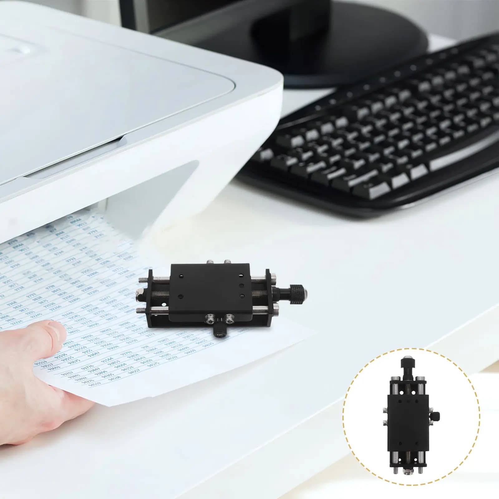 Laser Engraver Height Adjuster Precision Linear Guide Rail Adjustable Lift Platform Bracket Cnc Focus Bracket Metal Laser Cutter