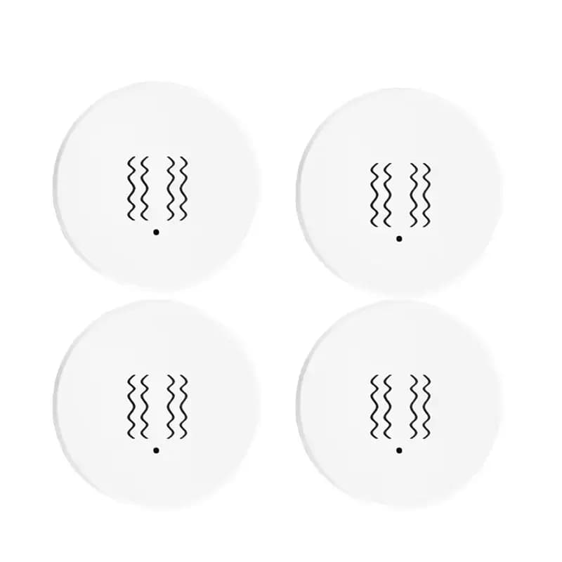 AC57-4PCS Tuya Zigbee Smart Vibration Sensor Real Time Monitoring Door Window Detection Alarm Smart Home Security System