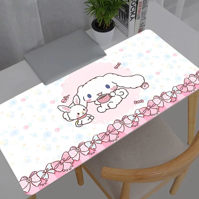 Tappetino per mouse Accessori per il gaming Tastiera Sanrio Cinnamoroll per computer Progettato specificamente per giochi e-sport Tappetino per mouse