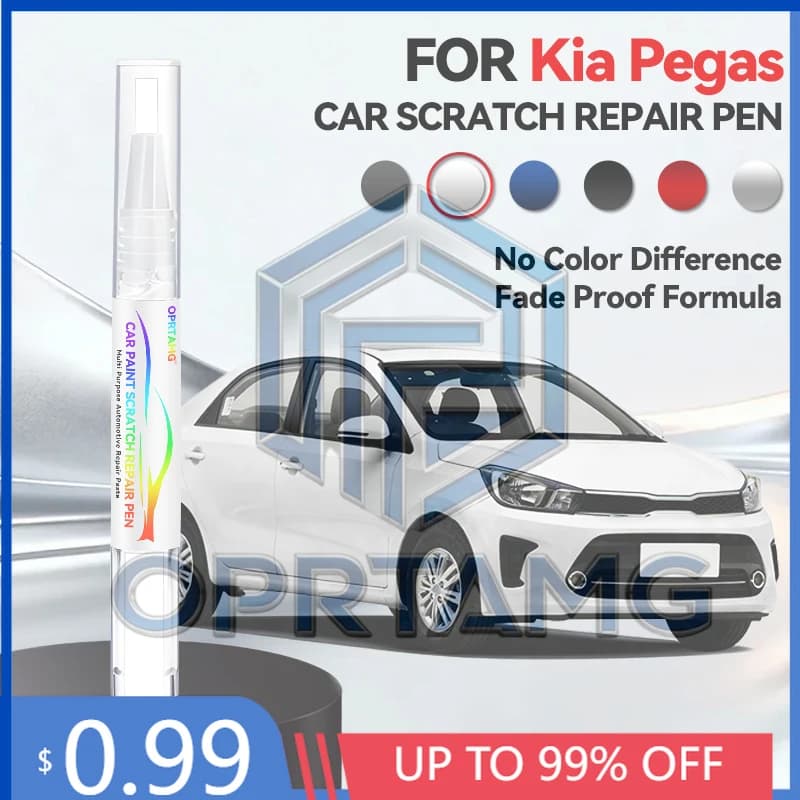 2026 Hot Purpose Vehicle Car Paint Repair Pen For 1996-2026 Kia Pegas Paint Scratch Repair Accessories Black Sliver White Grey