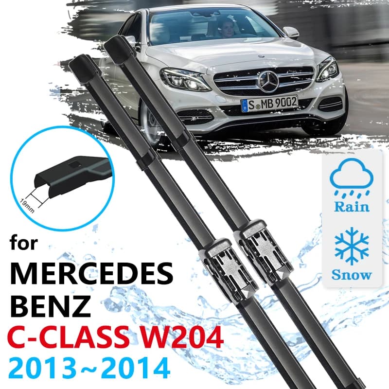 Auto Spazzole Tergicristallo Anteriore Per Mercedes Benz Classe C W204 2013 2014 C180 C200 C220 C300 C250 C350 C63 Pulizia Parabrezza Parabrezza
