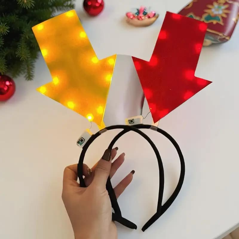 Brake Shaped Unique Hair Band, Funny Interrogative Point Charm, Christmas Accessory, Girl Copricapo, Festive Hair Circle, Costume Accessories