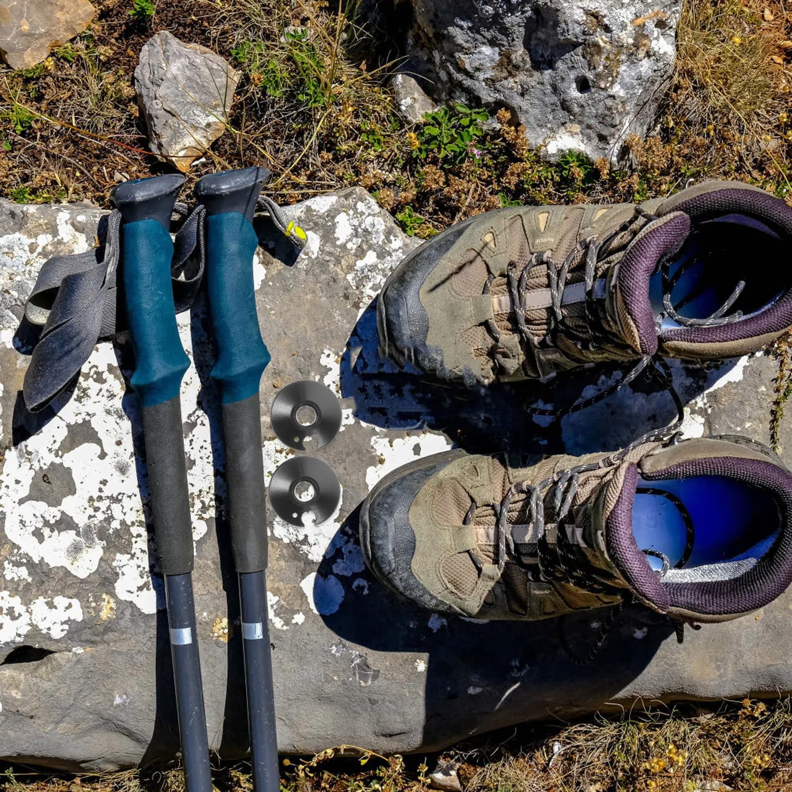 4 Pezzi Cestelli Universali per Bastoncini da Trekking, Cestelli di Ricambio per Bastoni, Ghetta, Bastoni da Passeggio, Accessori per Bastoncini da Escursionismo